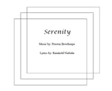 Serenity SSA choral sheet music cover